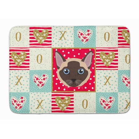Carolines Treasures 19 x 27 in. Tonkinese Cat Love Machine Washable Memory Foam Mat CK5173RUG